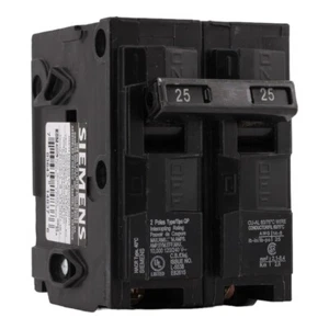 NEW Siemens Q225 Circuit Breaker Type QP 2 Pole 25 Amp 120/240V HACR Type - Picture 1 of 4