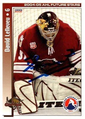 David LeNeveu - Signed 2004-05 Choice AHL Future Stars Card #55 - Image 1 of 2
