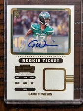 2022 Panini Contenders - Rookie Ticket Garrett Wilson Auto Jersey Card! 