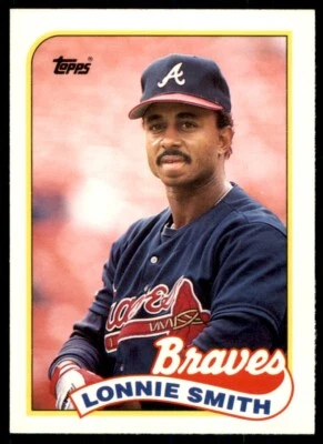 1989 Topps Traded Lonnie Smith Atlanta Braves #114T - Image 1 of 2