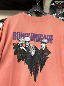 Vintage Bones Brigade Powell Peralta Skateboarding Rare Skate Tee 23x29.25 Inch - Picture 1 of 23