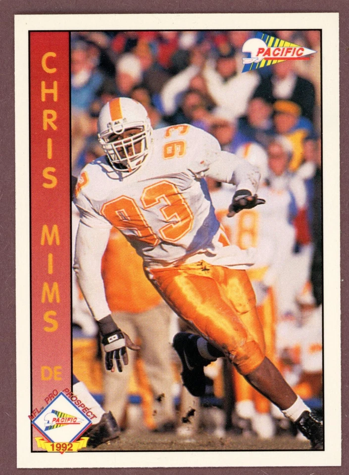 1992 Pacific #649 Chris Mims RC (Chargers) - Image 1 of 1