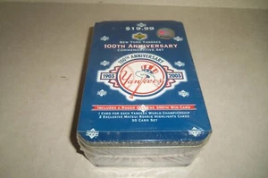 2003 Upper Deck New York Yankees Sealed 100th Anniversary Box 30 Card Set - Bild 1 von 1
