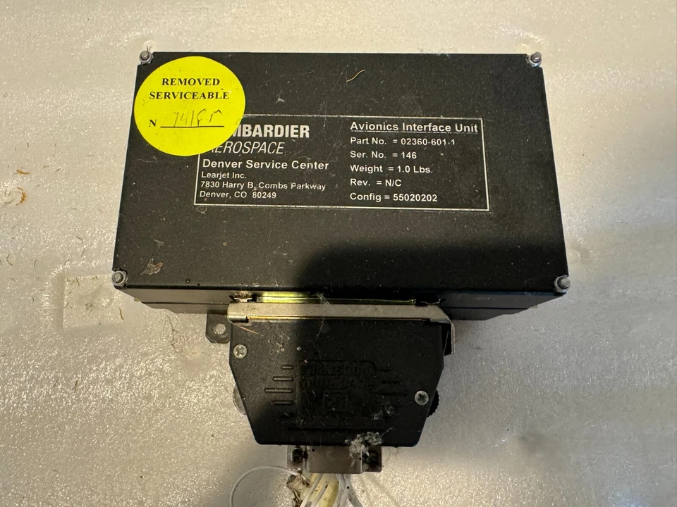 Bombardier Avionics Interface Unit P/N 02360-601-1 - Image 1 of 4