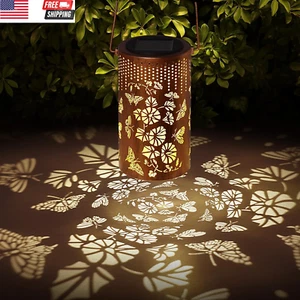 Butterfly Solar Lights Outdoor Waterproof Hanging Solar Lights Hummingbird Gifts - Picture 1 of 8