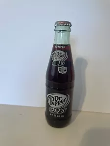 Dr. Pepper ACL No Refill 8 oz. Glass Bottle (Expired Content) Never Opened - Picture 1 of 5