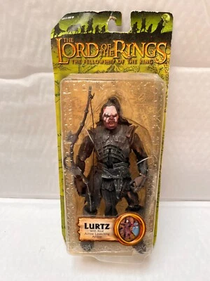 FIGURA DE ACCIÓN EN CAJA LORD OF THE RINGS LURTZ ARCHER TOY BIZ SERIE DE COMPAÑERISMO Foto 1 de 4