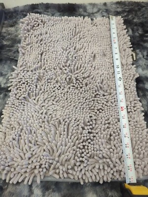 Alfombra de baño de chenilla de lujo, alfombra de baño peluda extra suave y absorbente Ru Foto 1 de 4