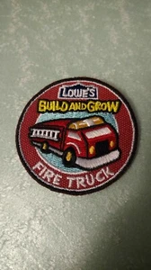 Lowe's build and grow fire truck badge patch - Picture 1 of 2