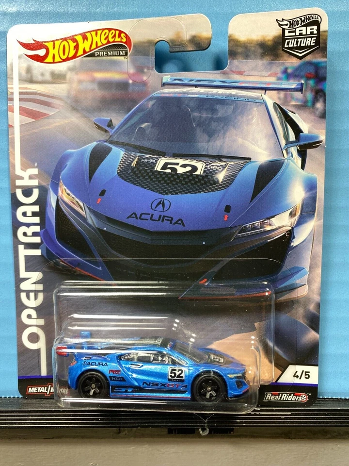 Hot Wheels Premium Car Culture Acura NSX GT3 Open Track Set (FPY86-956H) - 4 Piece