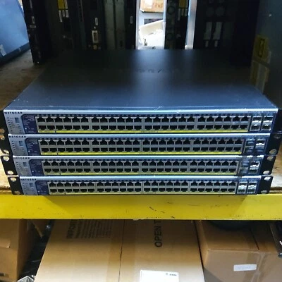 LOT OF 4. Netgear GS748TPS Pro Safe 48-Port Gigabit Smart Switch - Image 1 of 3