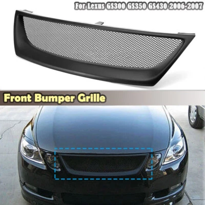 Parrilla delantera de malla de panal para Lexus GS GS300 GS350 GS430 4 puertas 2006-07 Foto 1 de 4