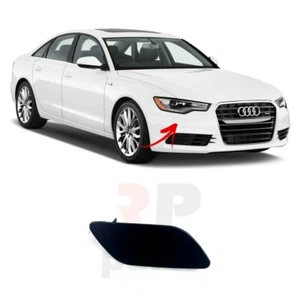 FOR AUDI A6 C7 2011 - 2014 NEW FRONT HEADLIGHT WASHER COVER CAP PRIMED RIGHT O/S - Picture 1 of 3