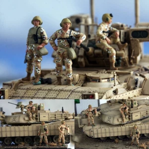 3 piezas 1/72 Moderno Vehículo Blindado Americano Soldie Miniaturas Escena Figuras Muñeca - Imagen 1 de 6