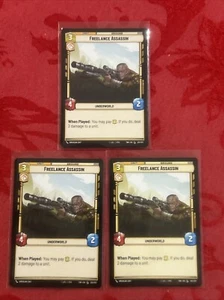 3x Star Wars Unlimited - Freelance Assassin - Twilight of the Republic - x3 - Picture 1 of 6