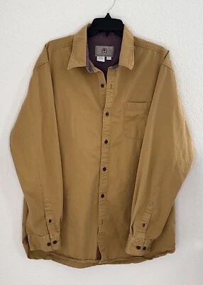 Camisa vaquera para hombre THE TERRITORY ADVANCE XL algodón con botones mostaza utilitaria LEER Foto 1 de 4