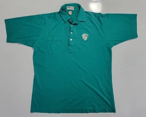 Vintage Miami Dolphins Shirt Mens Large Green NFL Pro Shop Polo Embroidered - Picture 1 of 9
