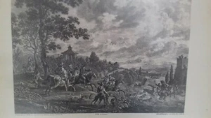 Dos Láminas Grabadas de Philips Wouwermans y Jan Van der Heyden. - Imagen 1 de 2