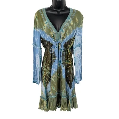 Vintage Moda International Babydoll Dress Women Size M Fairy Whimsical Y2K Lace - Image 1 of 4