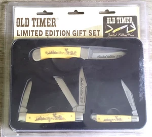 Uncle Henry Knife Schrade 3 Knife Limited Edition 2018 Set New Sealed w Tin Box - Picture 1 of 2