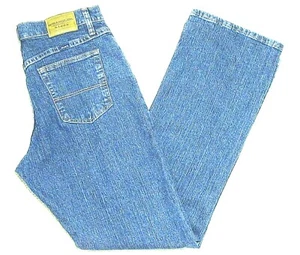 Wrangler Blues Relaxed Fit Jeans SZ 8 x 32 Stretch Antique Indigo Straight Leg - Picture 1 of 12