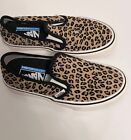 VANS Asher Deluxe Cheetah Women?s Slip On Shoes Size 5 New Without Box