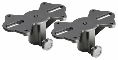 Adam Hall SPS 57 Aufbau Boxenflansch Kunststoff 35 mm schwarz Paar Set 2 Stück