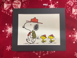Snoopy Art Print peanuts , Charlie Brown , VINTAGE PRINT 1971 ICONIC , SCOUTS - Picture 1 of 3