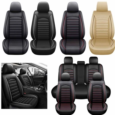 For Kia Soul Sportage Sorento 5-Seat Full Set Seat Cover Faux Leather Cushion Foto 1 de 4