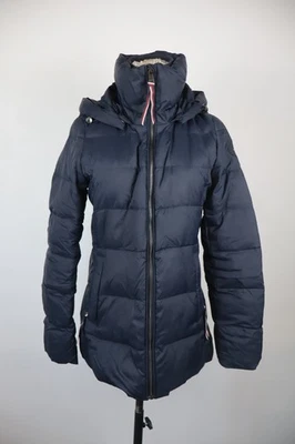 TOMMY HILFIGER Doudoune Femme Tg. XS Veste Casual Vintage Plumes - Photo 1/4