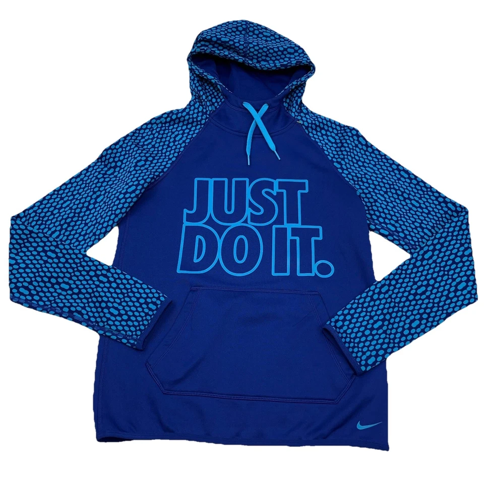 Nike Sudadera con Capucha Mujer XS Azul Sudadera Suéter Ajuste Térmico Rendimiento Solo Hazlo Foto 1 de 4