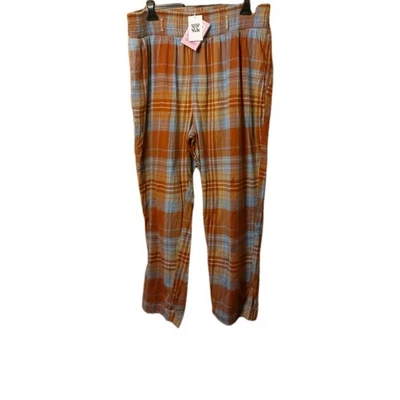 Lucy & Yak Alexa  Trousers Size 2XL  Brown  Cotton Alistair Tartan Autumn — 第 1/4 张图片