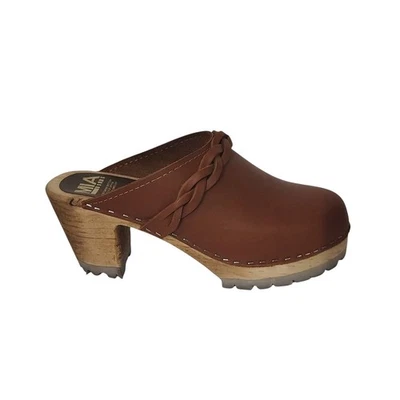 Женские плетеные сабо на каблуке Mia Rust размер 39/9 - Изображение 1 из 4