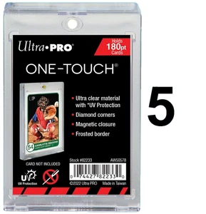5 Ultra Pro ONE TOUCH 180pt UV Magnetic Card Holders Display Case sports Trading - Picture 1 of 1