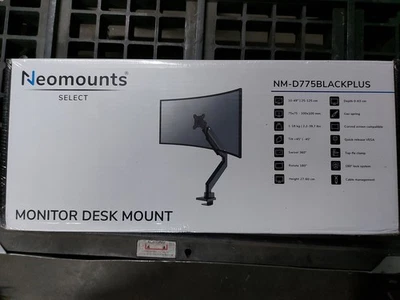 Neomounts NM-D775BLACKPLUS Monitorhalterung für Curved Monitore bis 49 Zoll - Bild 1 von 2