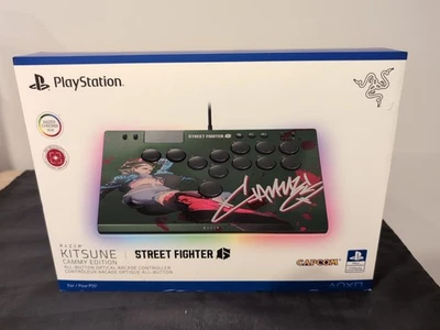 Razer Kitsune Wired Fighting Stick for Sony PlayStation 5 - SF6 Cammy Edition - Image 1 of 3