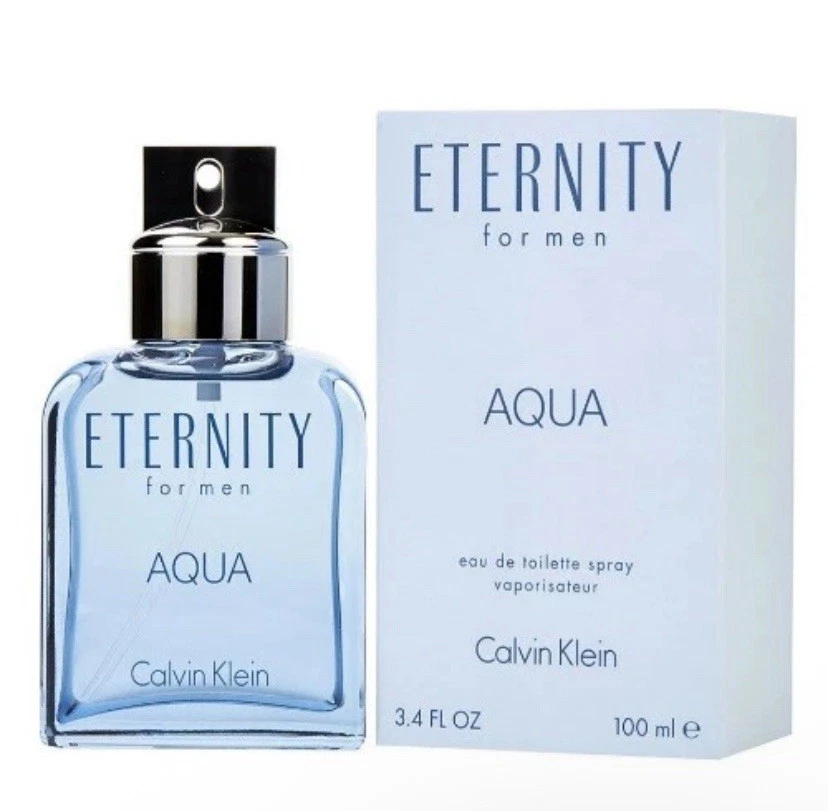 Eternity Aqua от Calvin Klein 3,3 / 3,4 унц туалетная вода одеколон для мужчин новый в коробке - Изображение 1 из 1
