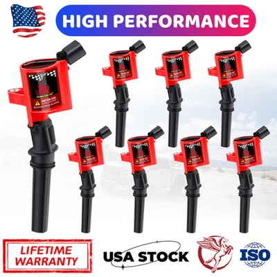 Para FORD - Juego completo de 8 bobinas de encendido DG508 FD503 F-150 4.6L 5.4L Foto 1 de 4