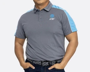 AT&T Work Uniform Mens Barnette Polo Navy Large NEW! - Picture 1 of 8