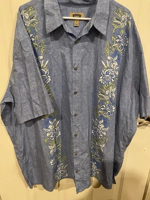 Camisa hawaiana de manga corta para hombre 4XLT camisa informal con botones Foto 1 de 3