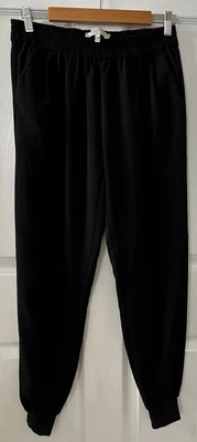 Calça Jogger Joie Feminina Cintura Alta Elástica Cintura Cônica Preta Tamanho P Confortável - Imagem 1 de 4