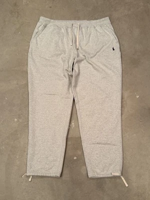 Pantalones deportivos Polo Ralph Lauren para hombre 4XLT gris con cordón cintura y tobillo pony Foto 1 de 4