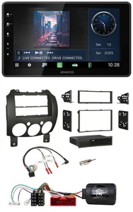 Kenwood Lenkrad Bluetooth USB DAB Autoradio für Mazda 2 2007-2014 nur Panasonic - Bild 1 von 11