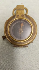 Englischer Kompass antik von 1918 1. Weltkrieg Messing funktionsfähig Maritim - Bild 1 von 7