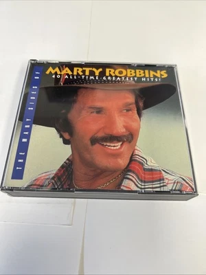 Marty Robbins 40 All-Time Greatest Hits 3 CDs CD Cowboy, Easy, Rockin' The Blues Foto 1 de 4
