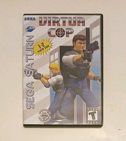 Virtua Cop w/ Manual & Replica Case (Sega Saturn, 1995)
