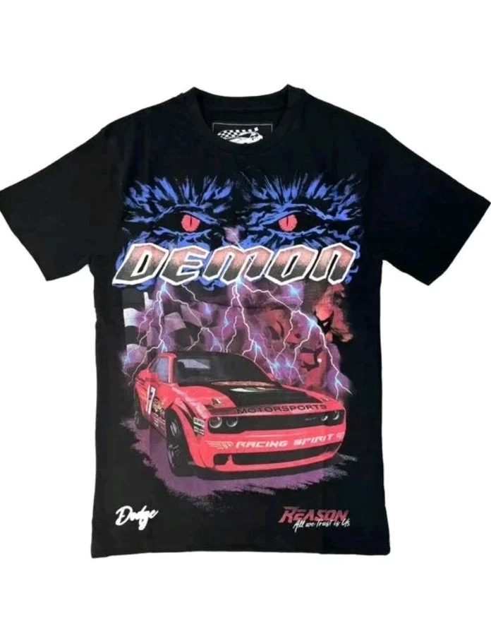 Camiseta (Dodge X Reason) Dodge SRT Demon gráfica/talla mediana para hombre Foto 1 de 3
