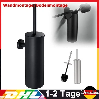 Edelstahl WC Toilettenbürste Bürste Klobürstenhalter Garnitur Set Bad Toilette - Bild 1 von 4