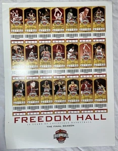 Louisville Cardinals Basketball Poster Freedom Hall Final Season 2010 Print UofL - Picture 1 of 13
