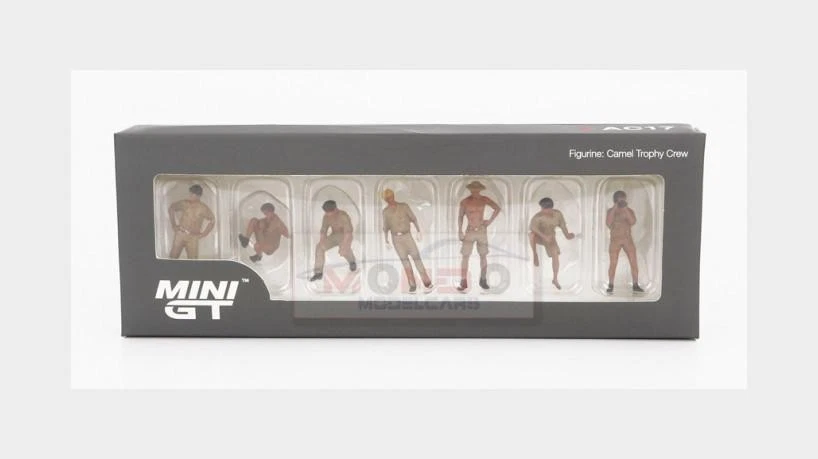 1:64 TRUESCALE Figures Set 7X Man Equipe Camel Trophy Sand MGTAC17 Model - Image 1 of 2